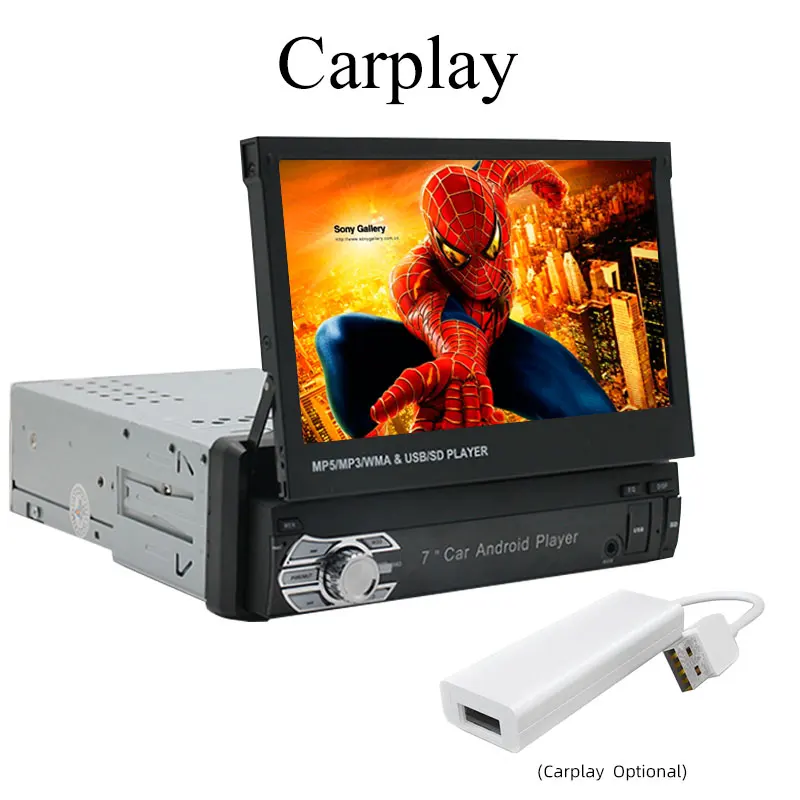 7 ''для Android/IOS устройства 1 Din MP5 плеер стерео gps навигация Bluetooth Wifi Carplay Зеркало