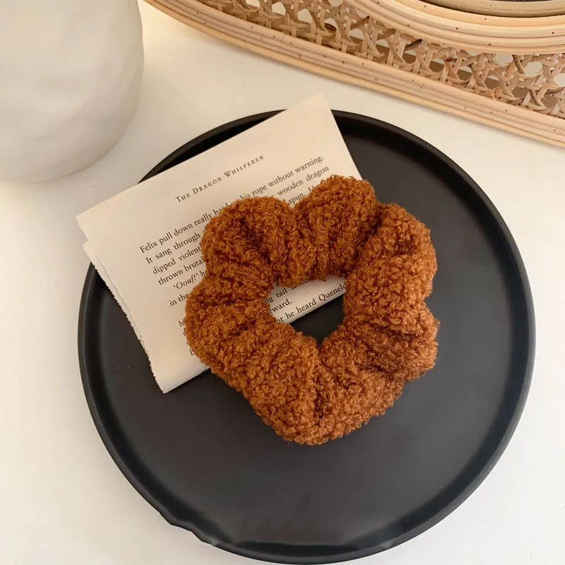 Зимние теплые женские кольца из овечьей шерсти милая фотоверевка украшение для