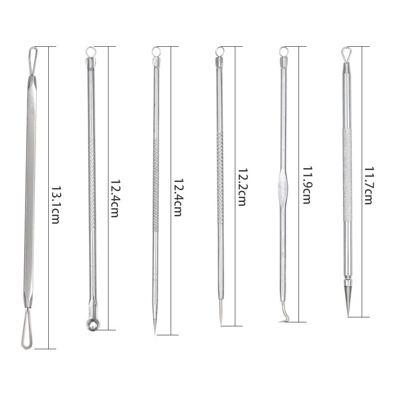 9 шт. иголок для удаления угрей сожмите черноголовых иглы прыщей инструмент