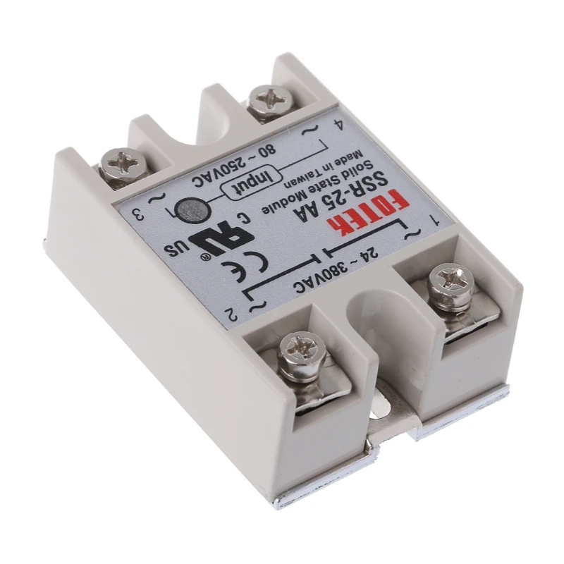 Твердотельный релейный модуль SSR 25 AA 25A 250V 80 AC вход 24 380V выход оптовая продажа|Реле|