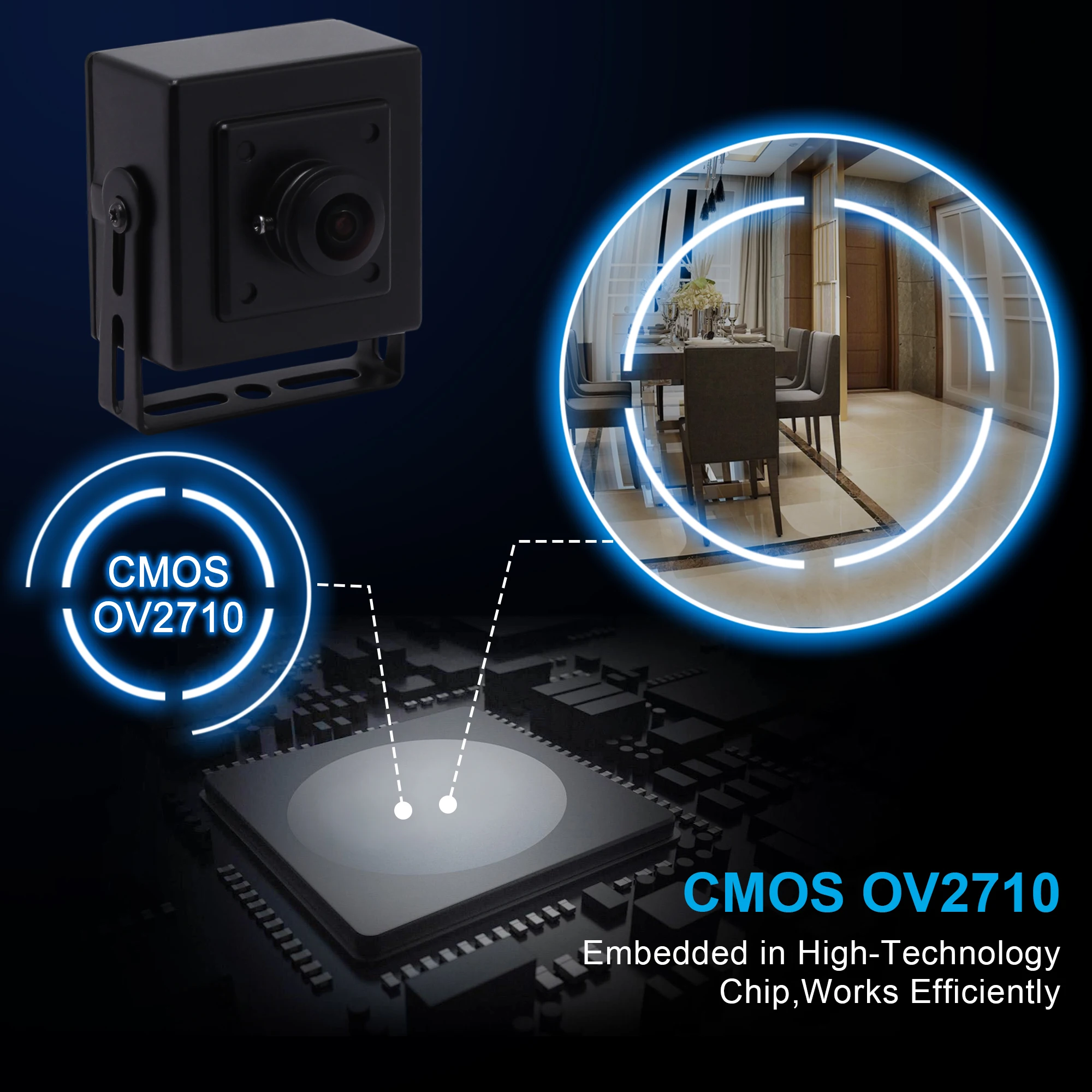 2MP FULL HD монохромный черно белый широкоугольный объектив рыбий глаз CMOS OV2710 usb2.0 CCTV