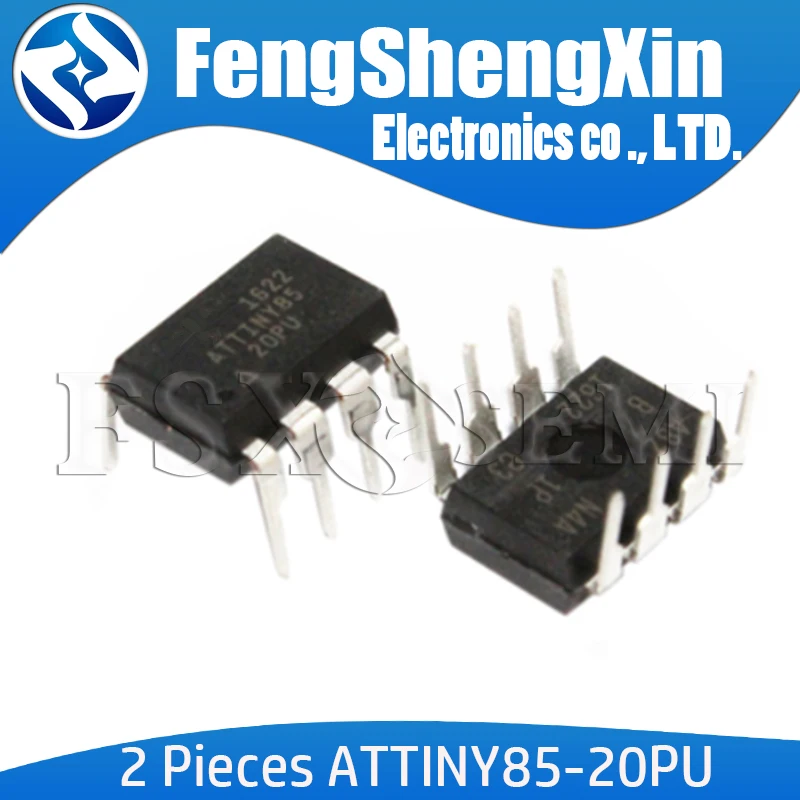 2 шт. Новинка ATTINY85 20PU DIP 8 TTINY85 DIP8 85 20 DIP|Интегральные схемы| |