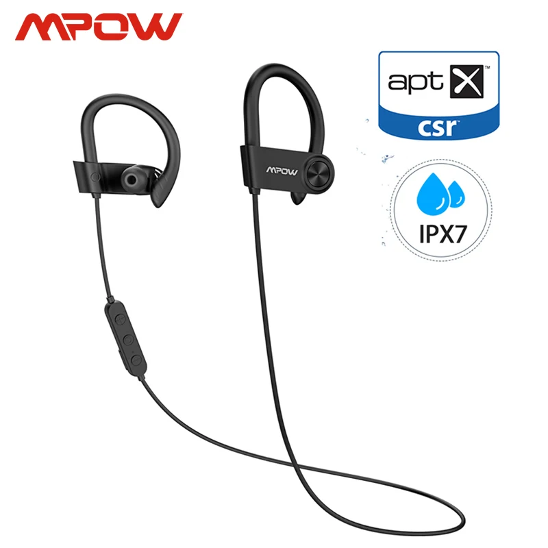 Mpow D9 Bluetooth 5,0 беспроводные наушники 16-18H Playtime ipx7 водонепроницаемые спортивные наушники с поддержкой APTX для Android iPhone samsung