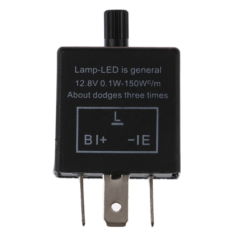 

1pc Adjustable 3pins Car Motorcycle LED Turn Signal Indicator Blinker Light Flasher Relay for most 12V