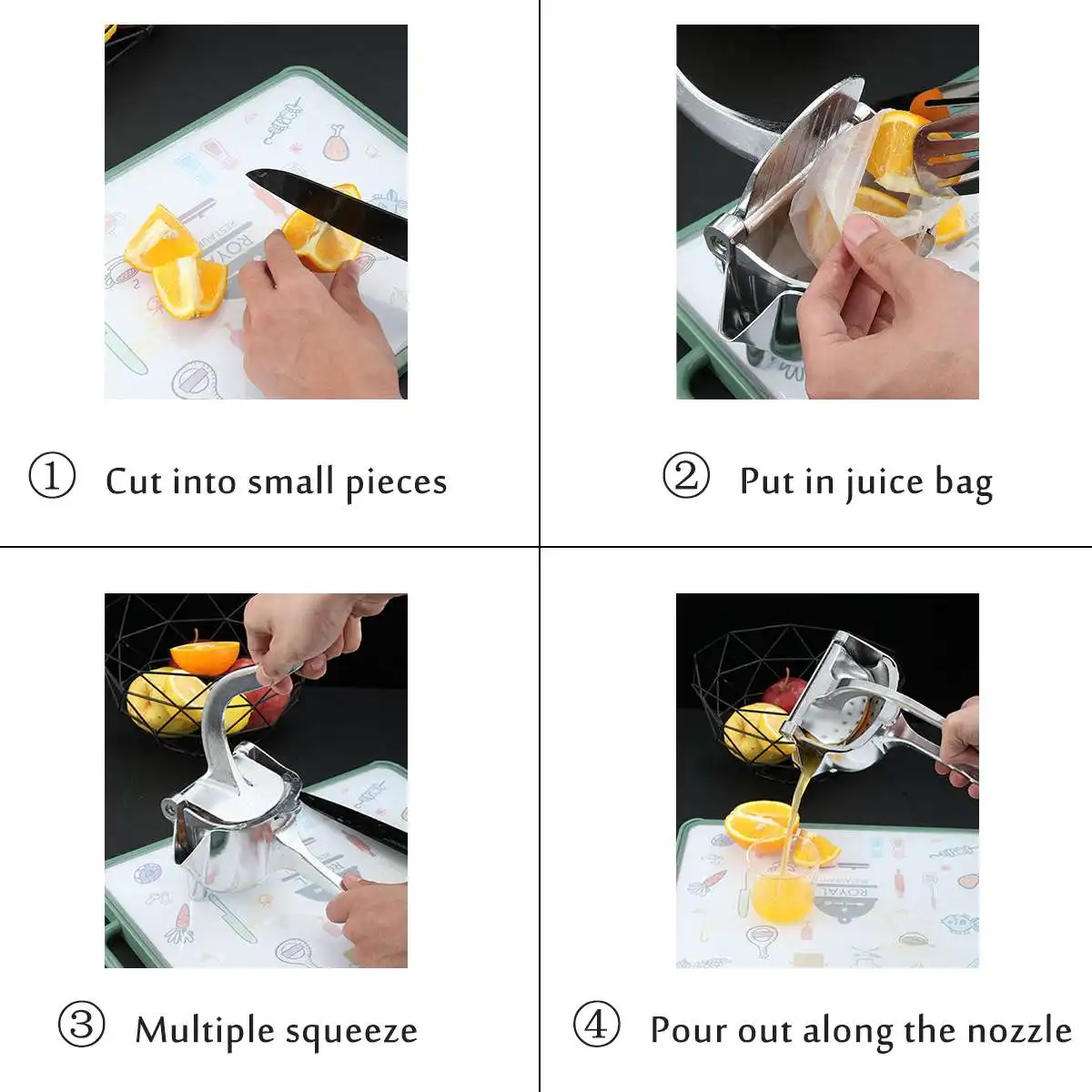 

Manual Juicer Lemon Squeezer Aluminum Alloy Hand Pressure Juicer Pomegranate Citrus Orange Lemon Juicer Kitchen Fruit Tool