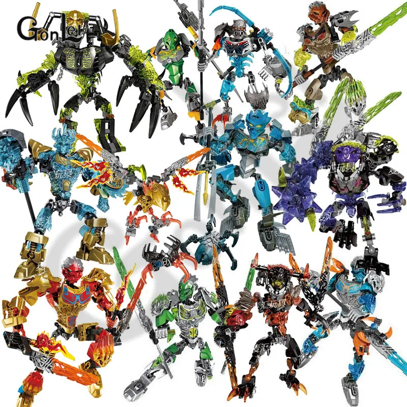 Лепинс Bionicle маска светильник Lewa джунгли Хранитель рощи строительный блок