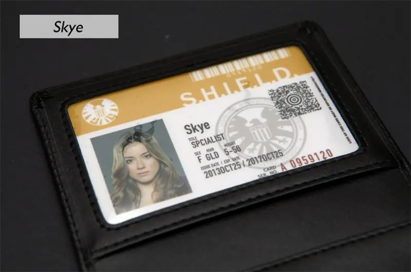 Спецназ для косплея по фильму Shield S.H.I.E.L.D. Металлический значок и кожаный