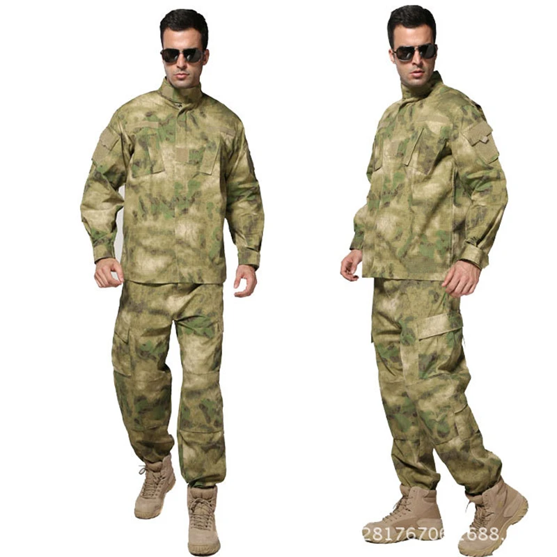 Camouflage set8 10 видов цветов военная форма ACU спецназ тактическая Мужская армейская Militar Soldier Боевая Высококачественная камуфляжная одежда комплект со штанами - Цвет: Camouflage set8