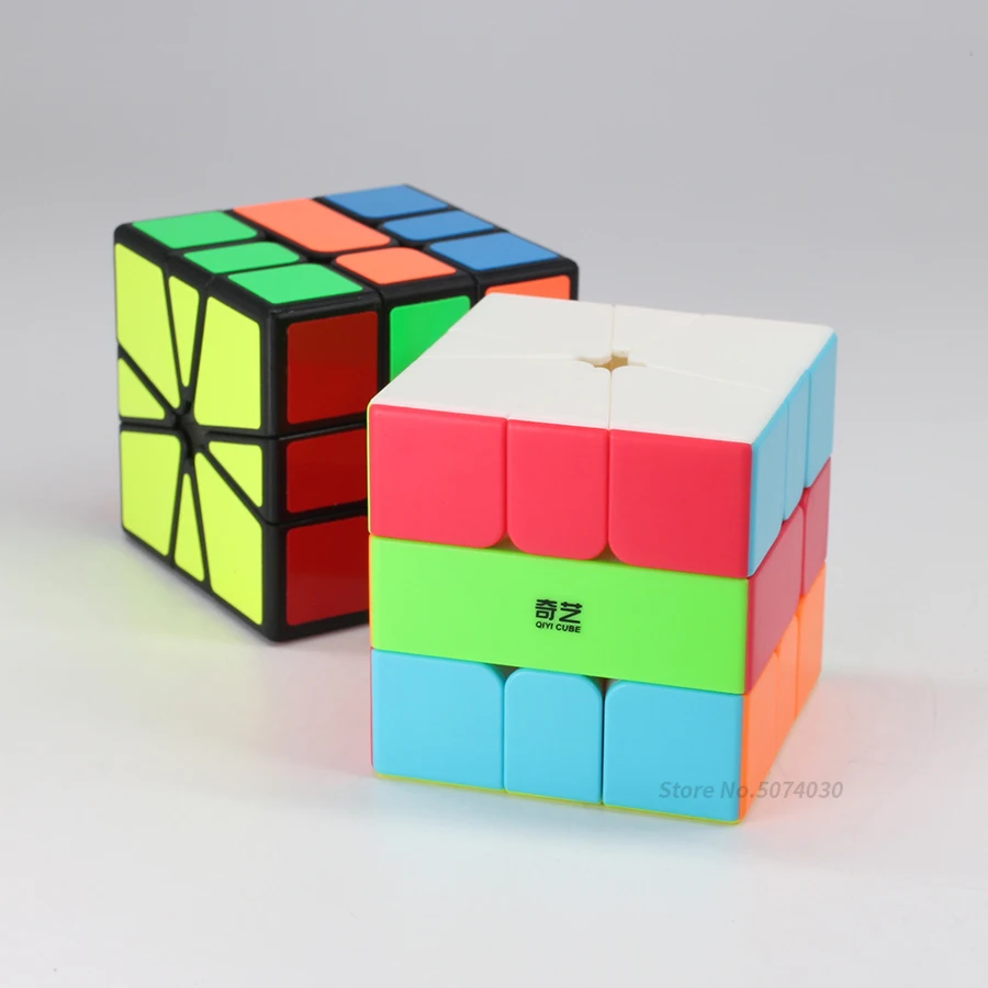 Qiyi Qifa SQ1 куб 3x3x3 кв-1 магический скоростной черная головоломка без наклеек