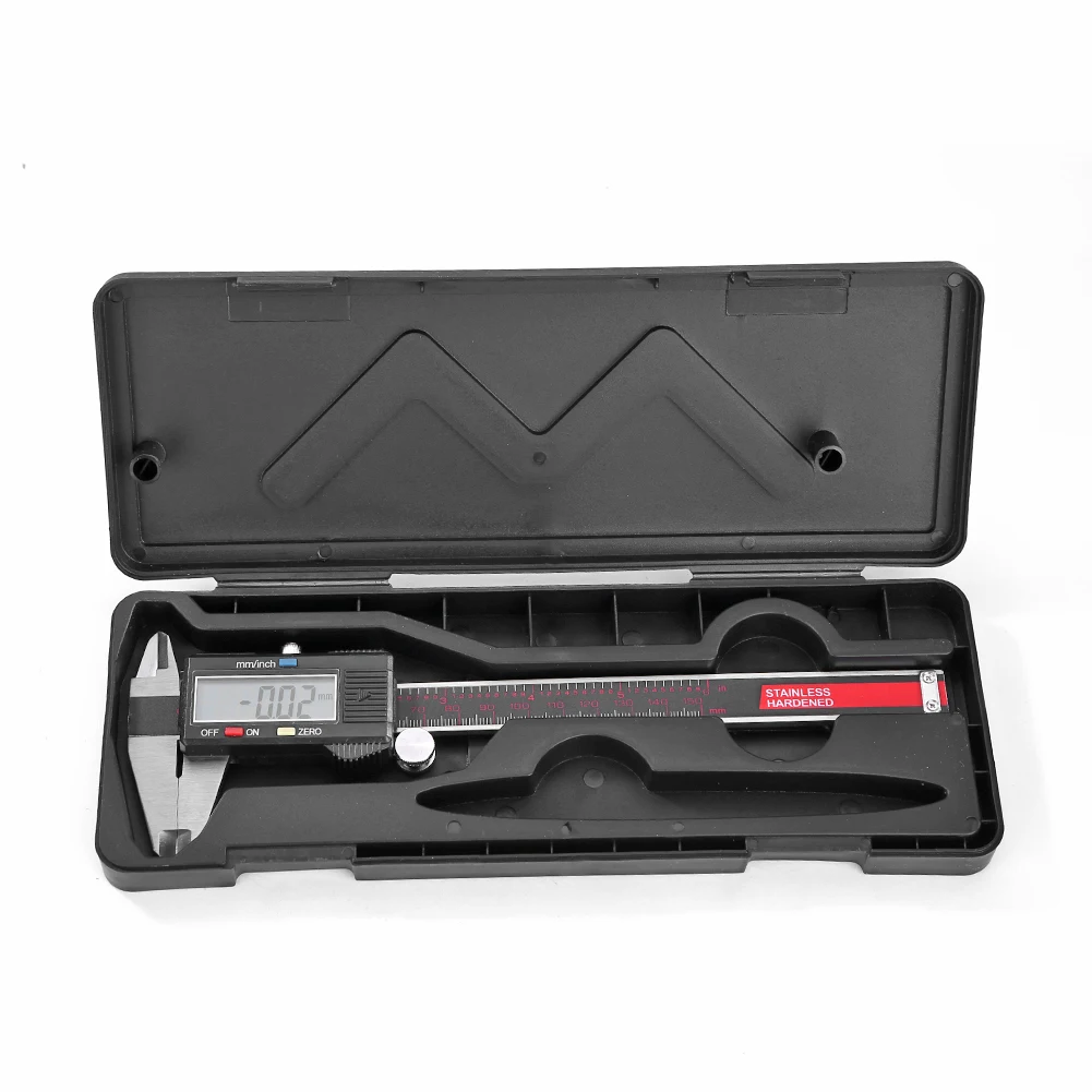 Нержавеющая сталь электронный ЖК-дисплей Дисплей штангенциркуль 0-150 мм