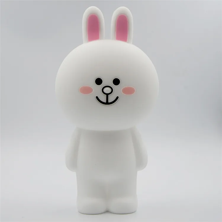 B Мультяшный силиконовый чехол-карандаш Kawaii пенал коричневый Медведь Кролик 3D чехол-карандаш для школьных принадлежностей канцелярские подарки - Цвет: B
