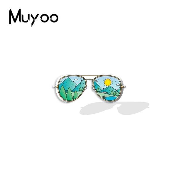 Эпоксидная акриловая заколка для лацканов одежды природы походов горных