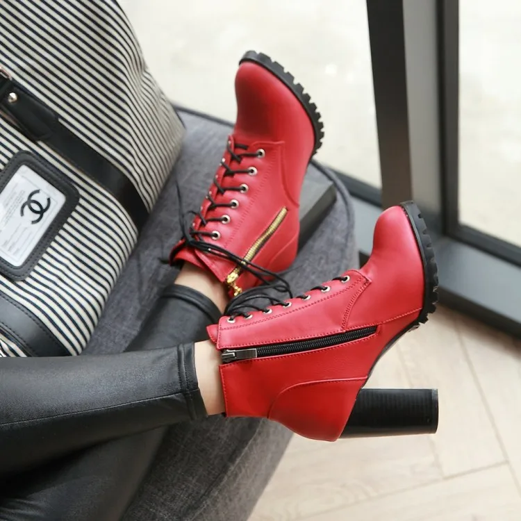 Сапоги большого размера Женская обувь Ботильоны для женщин Женские ботинки с