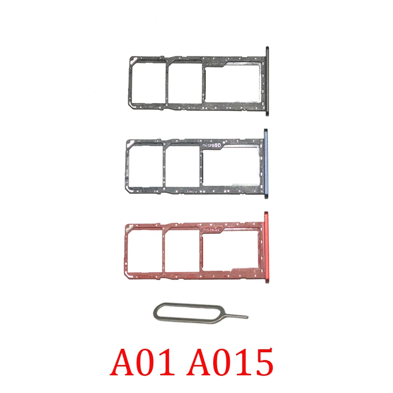 Держатель для SIM-карты Samsung Galaxy A01 A015F A015G A015M A015, оригинальный, со слотом для SIM-карты