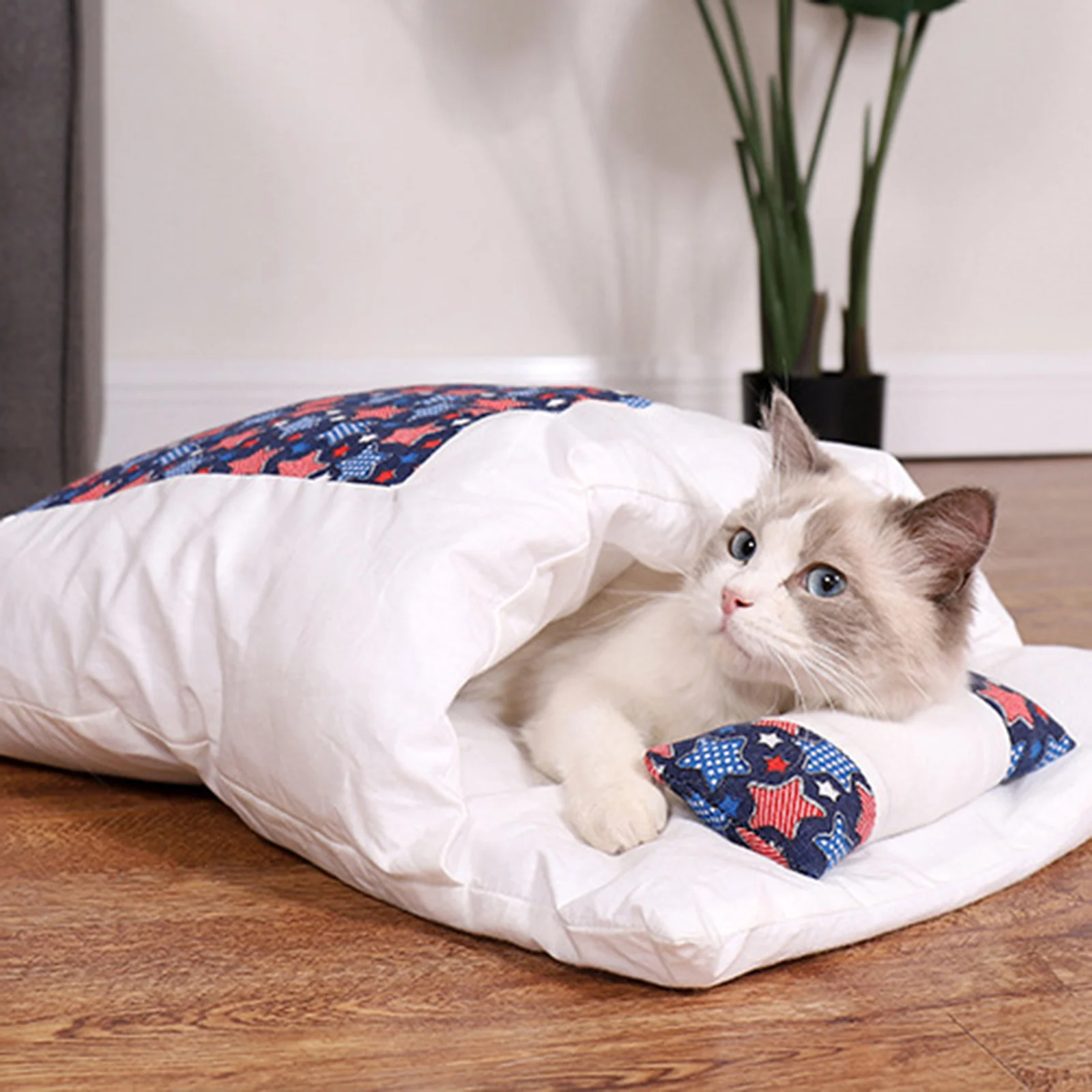 

Лежанка для собак и кошек, спальный мешок, зимний теплый мешок, одеяло, коврик, съемный домик для кошек, стая подстилка для щенков, гнездо, под...