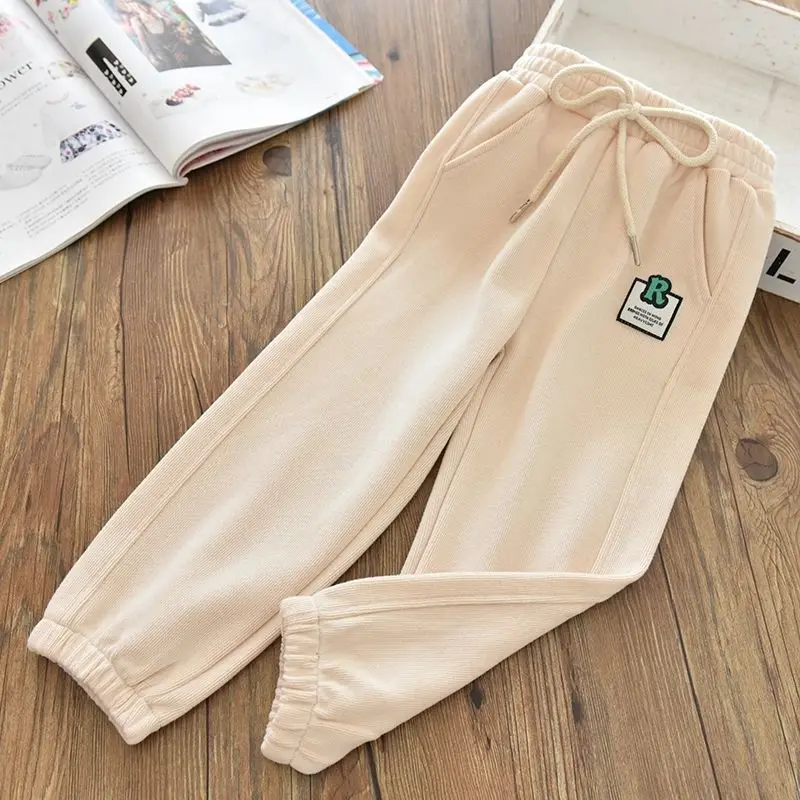 

Boys and girls spring and summer thin trousers 2021 new Korean leisure sports children loose P4289