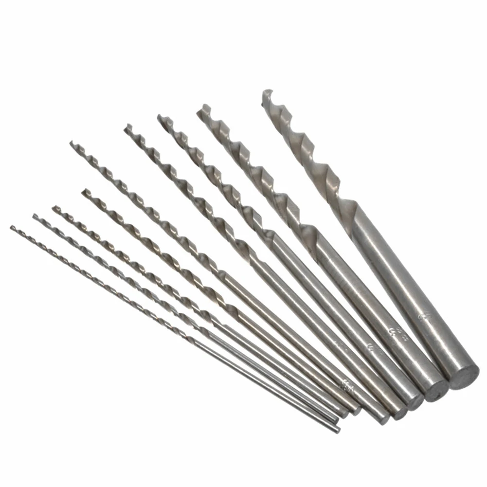 

9pcs Extended Twisting Drill Bit Set Replacement Woodworking Hole Opener Punching Hss Tool for Plastic Aluminum Alloy