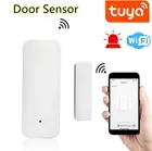 Tuya Smart WiFi датчик для двери дверь открытойзакрытый детекторы, Wi-Fi, app-уведомление оповещения охранной сигнализации Поддержка Alexa Google Home