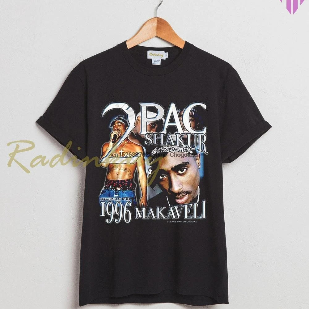 

2Pac Shakur Makaveli 90s Retro Vintage Bootleg T Shirt New Unisex Size T Shirt RK132