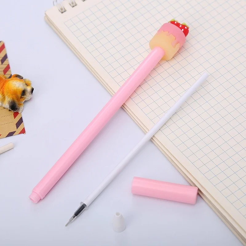 Ручка гелевая 50 шт. для творчества с днем рождения милый торт ученическая водная