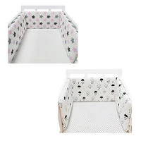1pc new baby crib fence skin friendly and soft cotton bed protection railing bumper durable light baby crib bed barrier fence