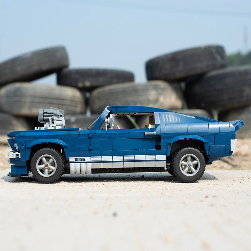 Technic Creator Expert 21047 машинка из конструктора совместима 10265 Ford Mustang 1967 игрушки Кирпичи Рождественский подарок
