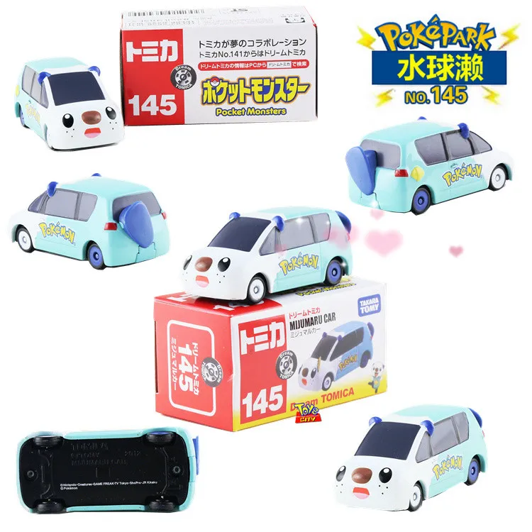 Аниме Покемон Пикачу томика металлическая модель автомобиля Супер Марио герой