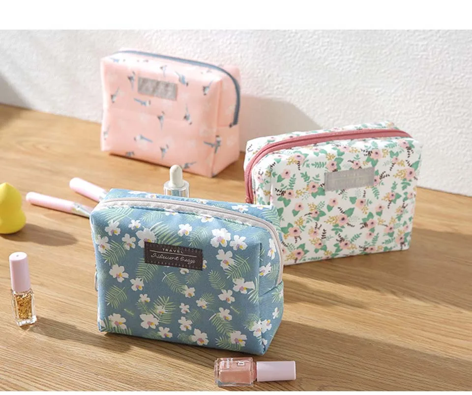 Милая Цветочная косметичка дорожный органайзер портативный набор туалетных