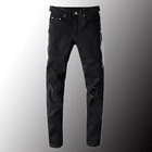 2021 роскошные мужские Плиссированные полосатые черные джинсы в стиле пэчворк уличная одежда тонкие Стрейчевые рваные джинсовые брюки большого размера 40