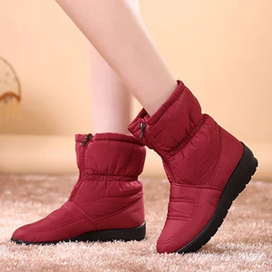 Winter Boots Women Snow Boots Warm Plush Women Boots Comfortable Wedge Heel Ankle Boots For Women Shoes Botas Mujer 2021