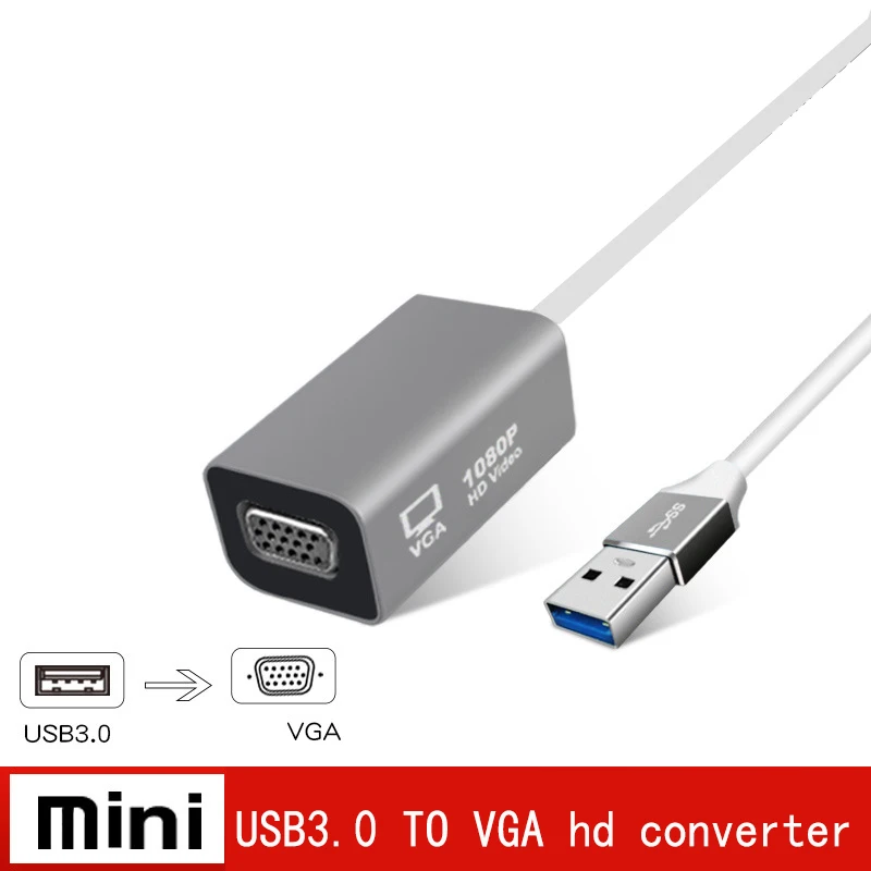 USB 3 0 папа VGA конвейер 18 м 5 к адаптер аудио конвертер для ПК ноутбука HDTV мониторы
