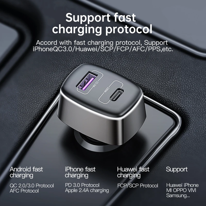 kuulaa 100w автомобильное зарядное у