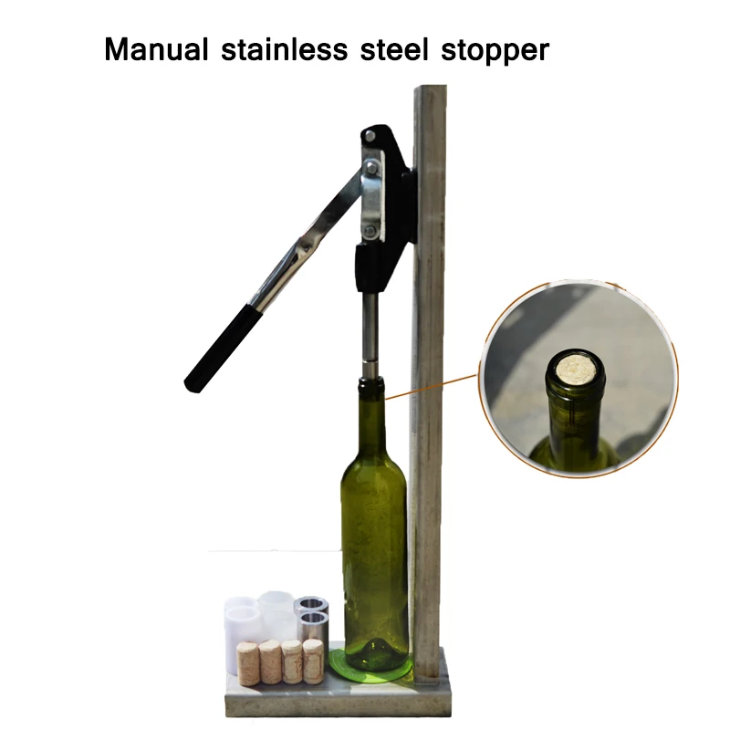 

Manual Stainless Steel Stopper Wine Bottle Cork Stopper Press Machine Household Wine Making Equipment Stopper Press