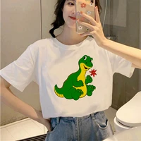 2021 fashion t shirt women kawaii cute cartoon dinosaur graphic summer short sleeve casual oversized t shirt ullzang top tee