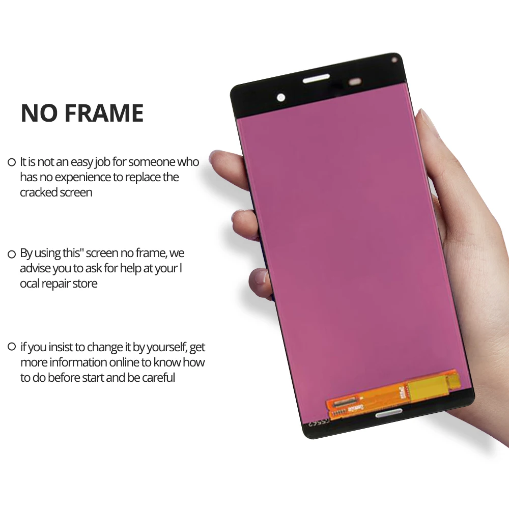 5 2 &quotОригинальный ЖК-дисплей Z3 для SONY Xperia сенсорный экран с рамкой Dual D6633 D6603 |