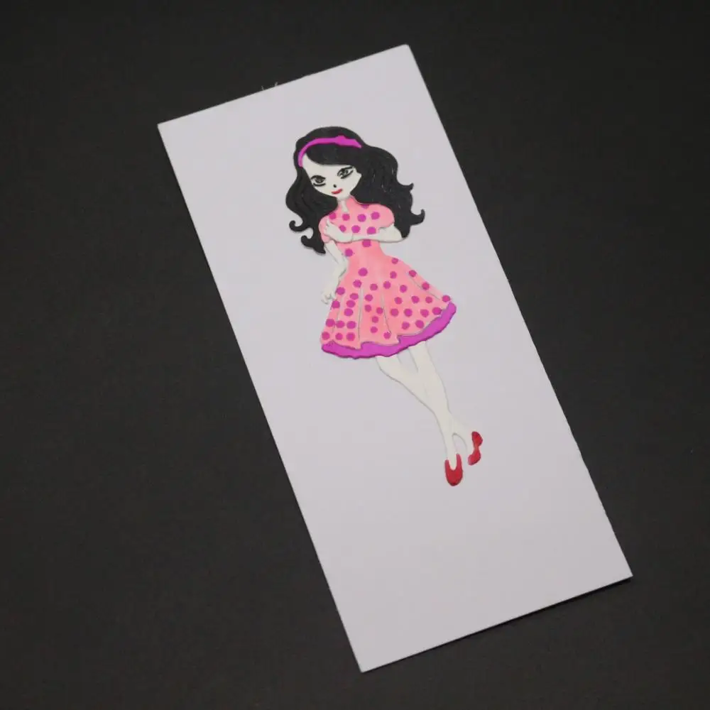 

Fashion woman Cutting Dies for DIY Scrapbooking Decoretive Embossing Stencial DIY Decoative Cards die cutter