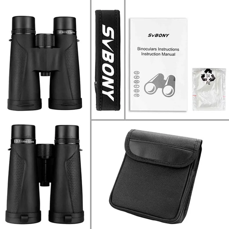 SVBONY SV202 Binoculars 10x50 ED Glass Professional Powerful Telescope IPX7 Waterproof Bak4 for Birdwatching New year present |