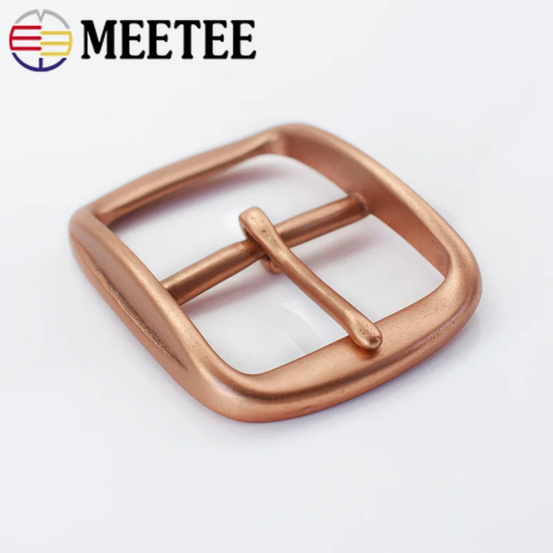 Пряжка для ремня из твердой меди мужчин металлическая пряжка ремней 38 39 мм сделай