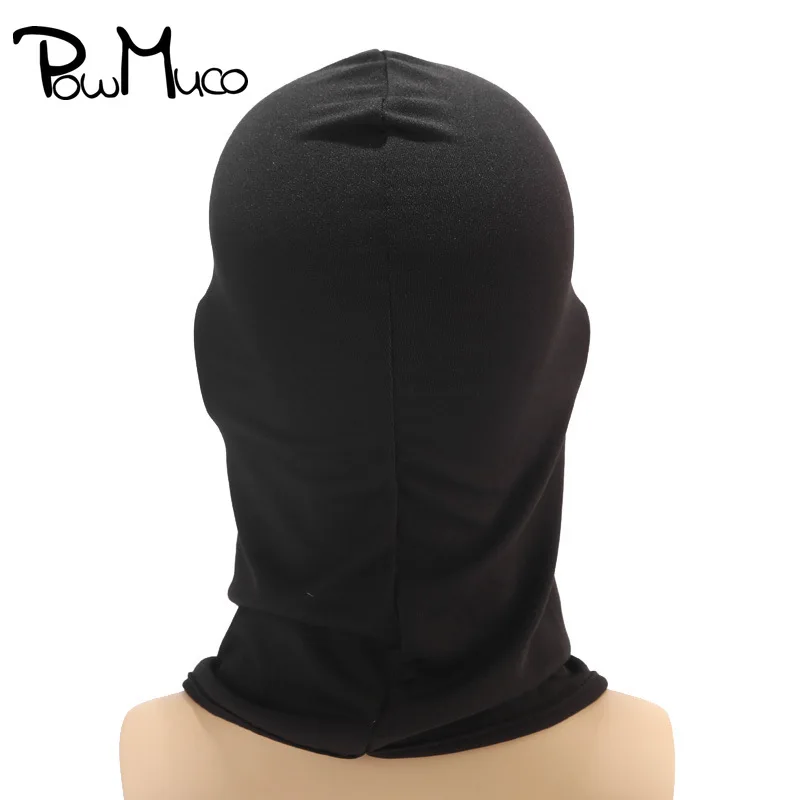 

Powmuco Unisex Skull Caps Helmet Outdoor Sport Breathable CS 1 Hole Full Face Mask Hat for Men Women Black Halloween Facekini