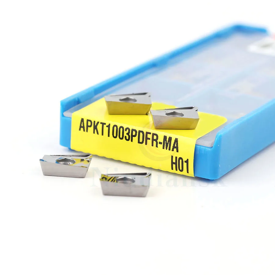 10 шт. APKT1604 PDFR APKT 1604 MA3 H01 алюминиевый резак лезвие фрезы токарный инструмент ЧПУ
