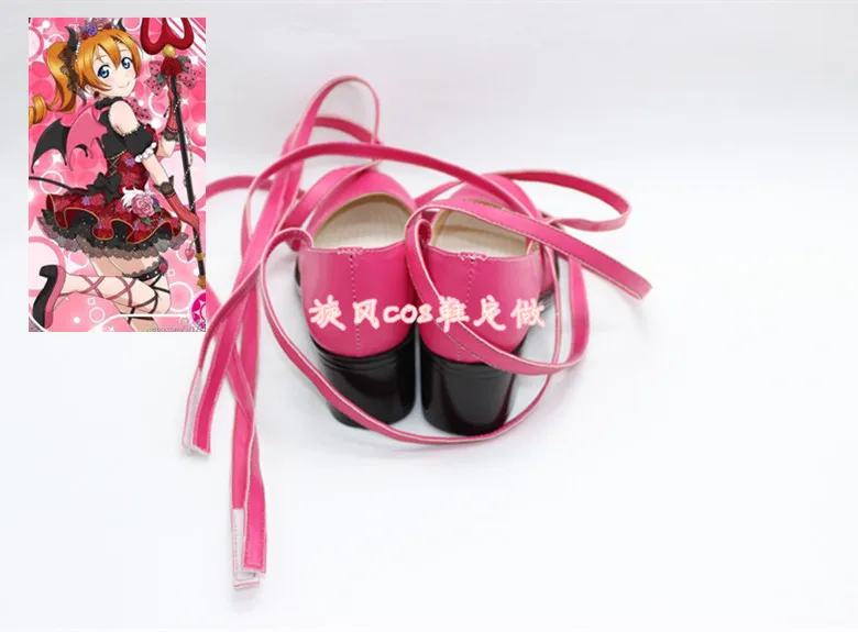 

Love Live! Little Devil Demon Awaken Eli Ayase Cosplay Shoes Rin Hoshizora Cosplay Shoes High Heel For Women Girls