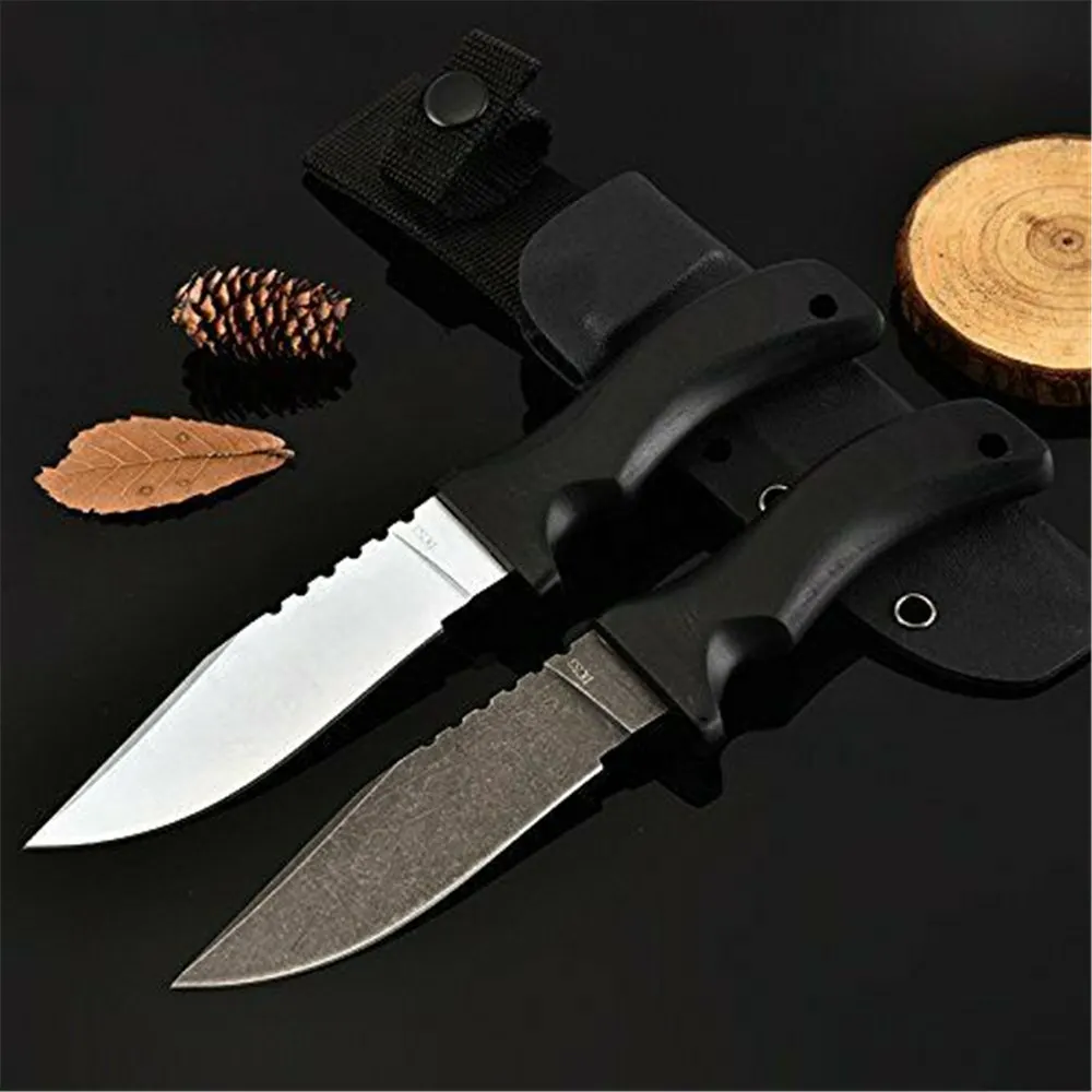 

MASALONG Fixed Blade Straight Knife Sharp Hunting Tools Tactical Survival Outdoor Knife Of Super Hardness kni125