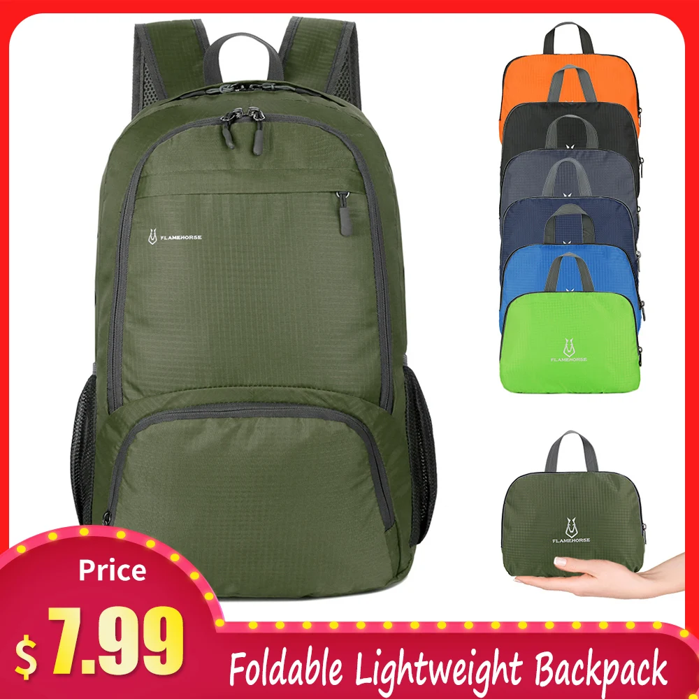 Складной легкий рюкзак сумки для мужчин и женщин водонепроницаемый упаковочный