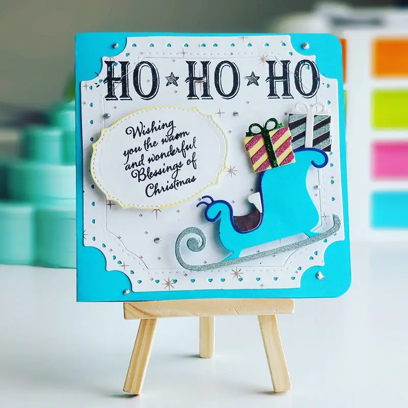 Санта-Клаус Рождественский подарок металлические Вырубные штампы Скрапбукинг