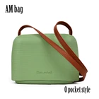 2020 AMbag Obag O сумка стиль O карман водонепроницаемый мини карамельных цветов с кожаным ремешком женская сумка с клапаном из силикагеля