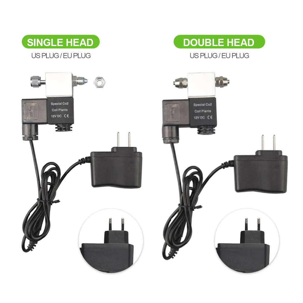 

DC 12V Aquarium Solenoid Valve CO2 System Regulator Aquarium Accessories Electric Low Temperature Magnetic Valve for Fish Tank