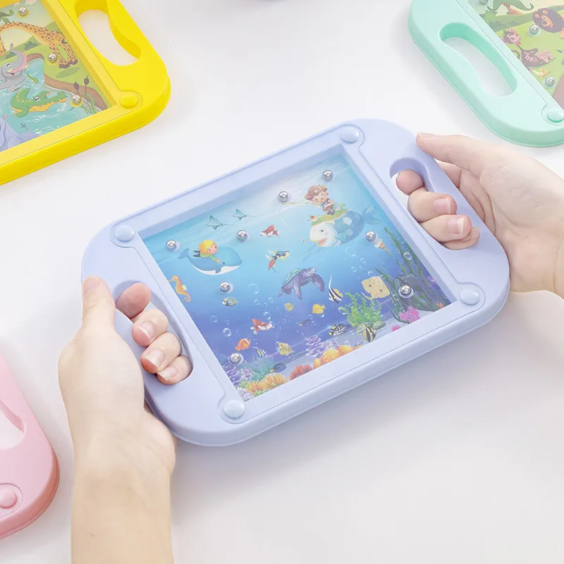 Детская головоломка Монтессори лабиринт игра для баланса Детские Обучающие