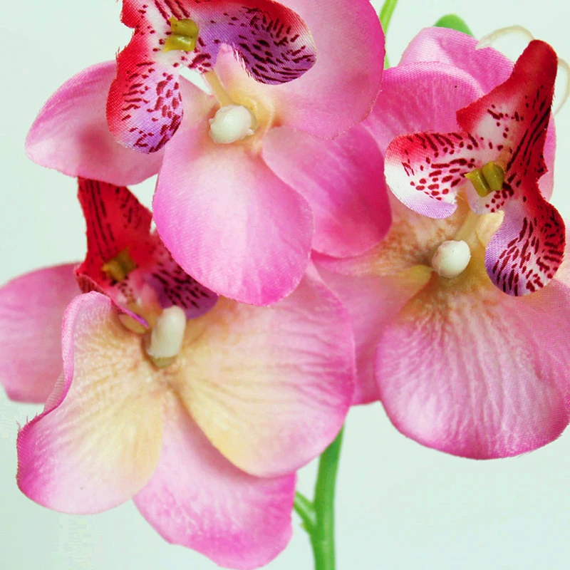 Искусственные три цветка фаленопсис Бабочки Орхидеи искусственные для свадьбы