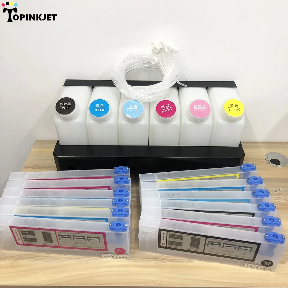6 + 12 объемных чернил для Roland Mimaki Mutoh ECO Solvent струйный принтер с системой СНПЧ