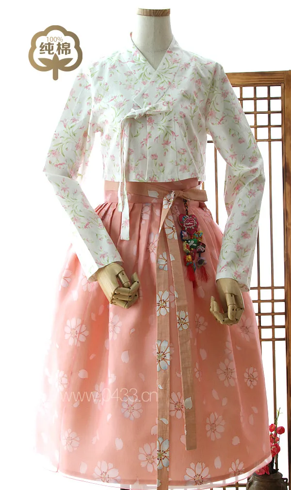 

Women Hanbok Dress Custom Made Korean Traditional Hanbok High Waist Lace Hanbok 2020